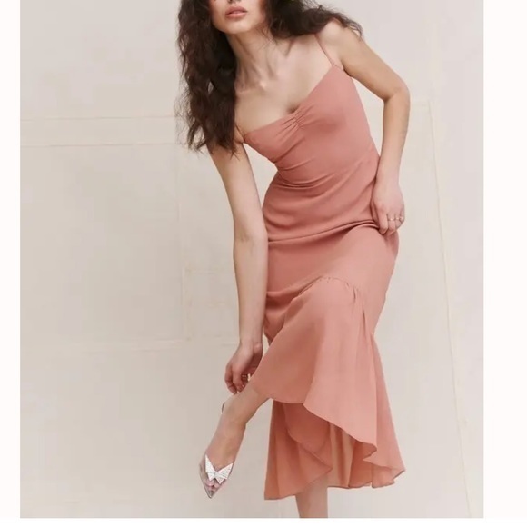Reformation Emersyn Dress in Praline💕 - Picture 1 of 5